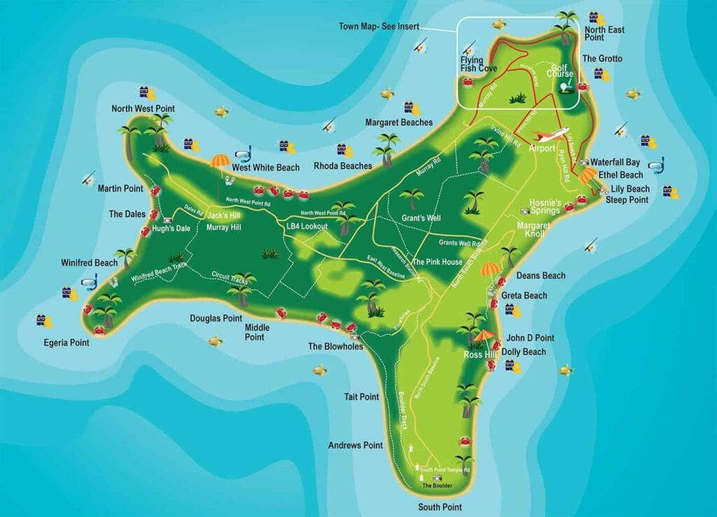 Christmas Island map