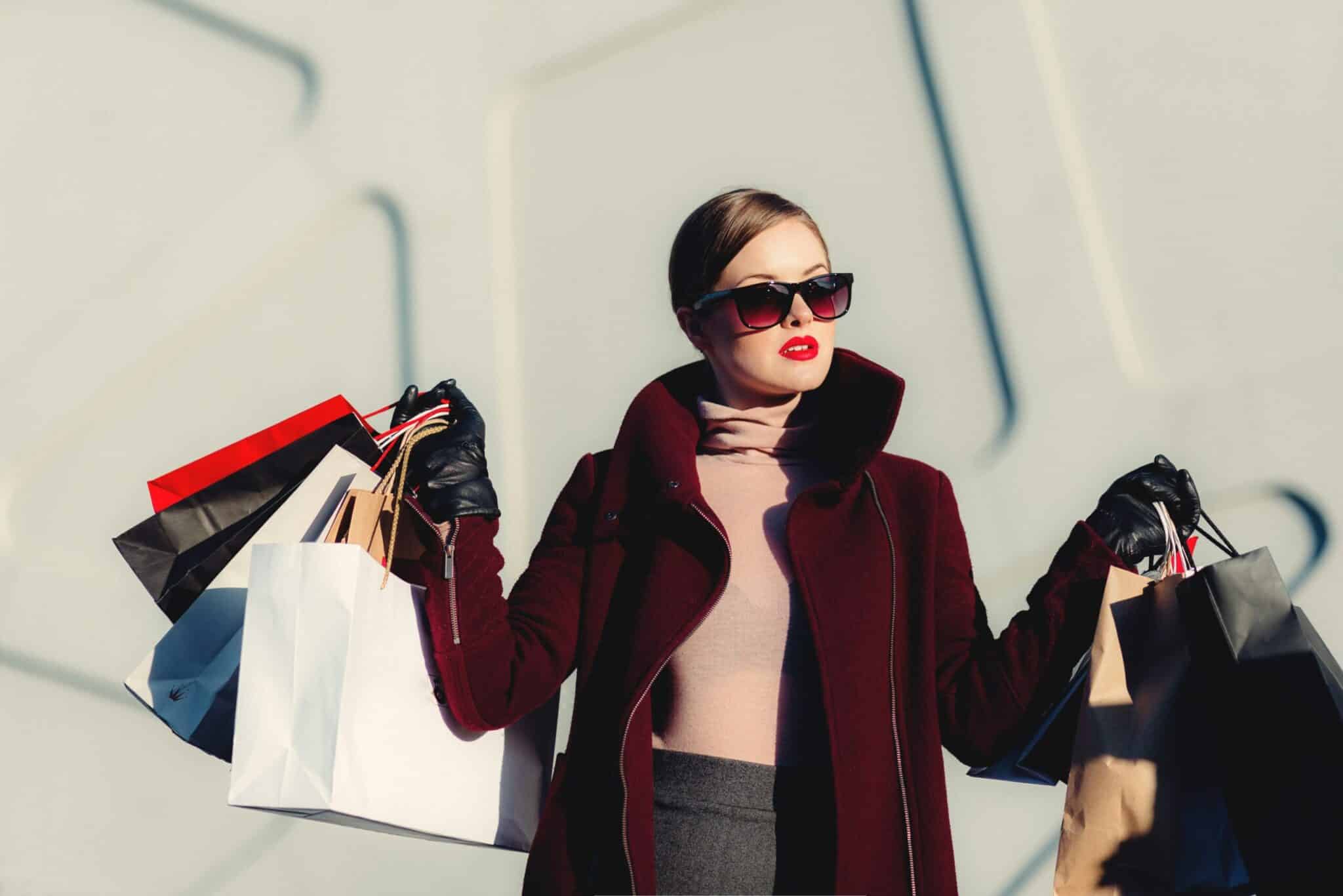 Luxury shopping lady