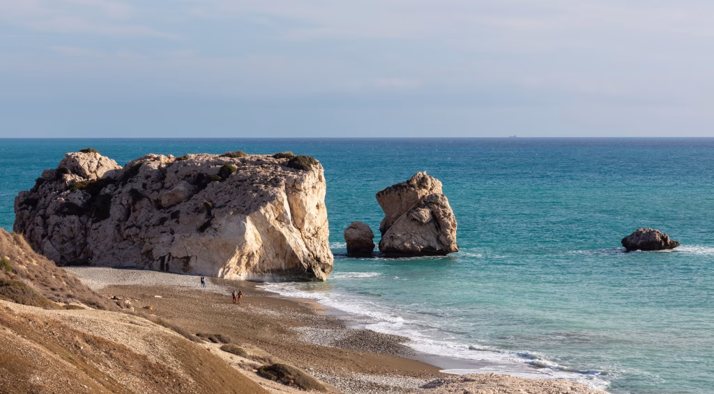 Petra tou Romiou Aphrodite Rock near Paphos, Cyprus